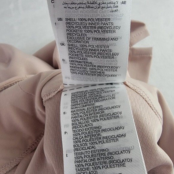 Adidas Golf Skort XL Solid Neutral Skirt Tennis Wicking Pockets Beige Sporty NWT - Picture 6 of 10